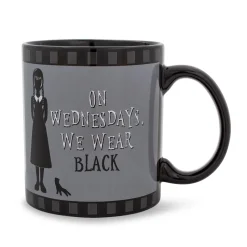 Addams Family Wednesday "On Wednesdays, We Wear Black" 20-Ounce Ceramic Mug