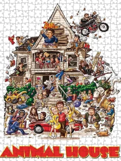 Animal House 500 Piece Jigsaw Puzzle in Plastic VHS Video Case