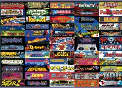 Arcadeageddon! Retro Arcade Game Collage 1000-Piece Jigsaw Puzzle