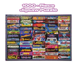 Arcadeageddon! Retro Arcade Game Collage 1000-Piece Jigsaw Puzzle