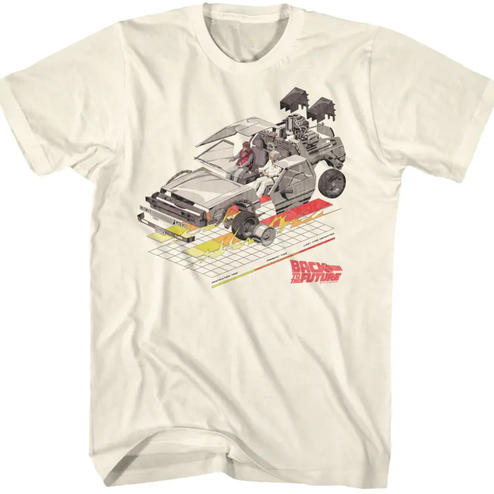 Back to the Future - Deconstructed Car with Grid