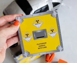 Back to the Future Plutonium Crate Tin Storage Box Cube Organizer | 4 Inches