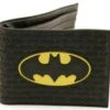 Batman Shield Black Rubber Bifold Wallet