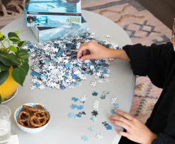 Bob Ross A Perfect Winter Day Nature Puzzle | 1000 Piece Jigsaw Puzzle