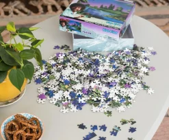 Bob Ross Blue River Nature Puzzle | 1000 Piece Jigsaw Puzzle
