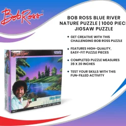 Bob Ross Blue River Nature Puzzle | 1000 Piece Jigsaw Puzzle