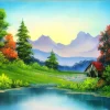 Bob Ross Trapper's Cabin Nature Puzzle | 1000 Piece Jigsaw Puzzle