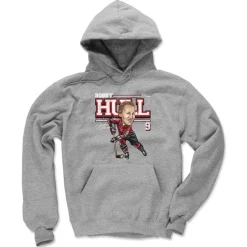 Bobby Hull Chicago Cartoon WHT