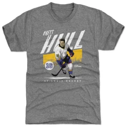 Brett Hull St. Louis Grunge WHT