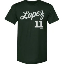 Brook Lopez Milwaukee Script WHT