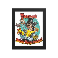 Burnin' Rubber Chicken Svengoolie® Art Print by Jim Engel (2022 Series)