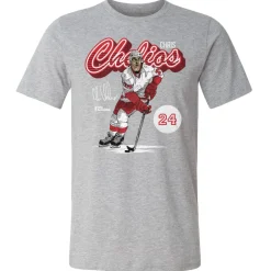 Chris Chelios Detroit Retro Script WHT