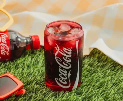 Coca-Cola Can-Shaped Red Glass Cup | Holds 10 Ounces