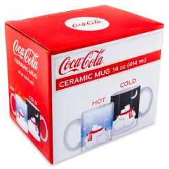 Coca-Cola Holiday Polar Bears Heat-Reveal Ceramic Mug | Holds 14 Ounces