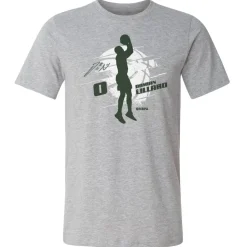 Damian Lillard Milwaukee Silhouette WHT