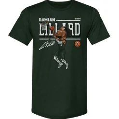Damian Lillard Milwaukee Cartoon WHT