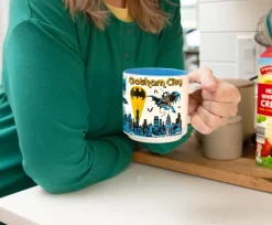 DC Comics Batman Allover Print Single Stackable Ceramic Mug | Holds 13 Ounces