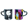 Disney Nightmare Before Christmas Jack and Sally Mug Set | Each Holds 14 Ounces