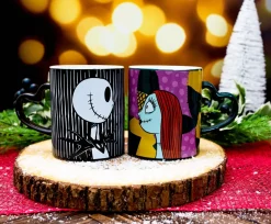 Disney Nightmare Before Christmas Jack and Sally Mug Set | Each Holds 14 Ounces