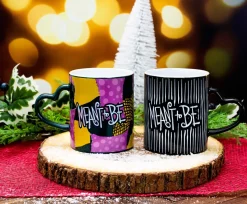 Disney Nightmare Before Christmas Jack and Sally Mug Set | Each Holds 14 Ounces