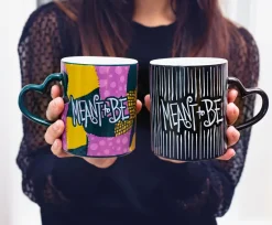 Disney Nightmare Before Christmas Jack and Sally Mug Set | Each Holds 14 Ounces