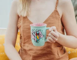 Disney Nightmare Before Christmas Jack and Sally 20-Ounce Wide Rim Ceramic Mug