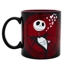 Disney The Nightmare Before Christmas Jack Hearts Ceramic Mug | 20 Ounces