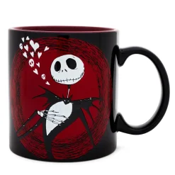 Disney The Nightmare Before Christmas Jack Hearts Ceramic Mug | 20 Ounces