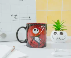 Disney The Nightmare Before Christmas Jack Hearts Ceramic Mug | 20 Ounces