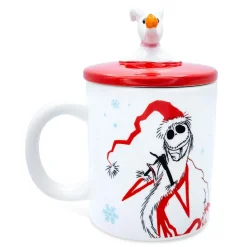 Disney The Nightmare Before Christmas Santa Jack Ceramic Mug With Sculpted Lid