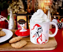 Disney The Nightmare Before Christmas Santa Jack Ceramic Mug With Sculpted Lid