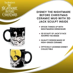 Disney The Nightmare Before Christmas Ceramic Mug With 3D Jack Sculpt Inside
