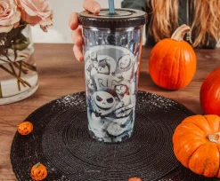 Disney The Nightmare Before Christmas Carnival Cup w/ Lid and Straw | 20 Ounces