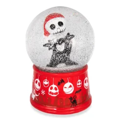 Disney The Nightmare Before Christmas Santa Jack 6-Inch Light-Up Snow Globe