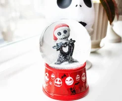 Disney The Nightmare Before Christmas Santa Jack 6-Inch Light-Up Snow Globe