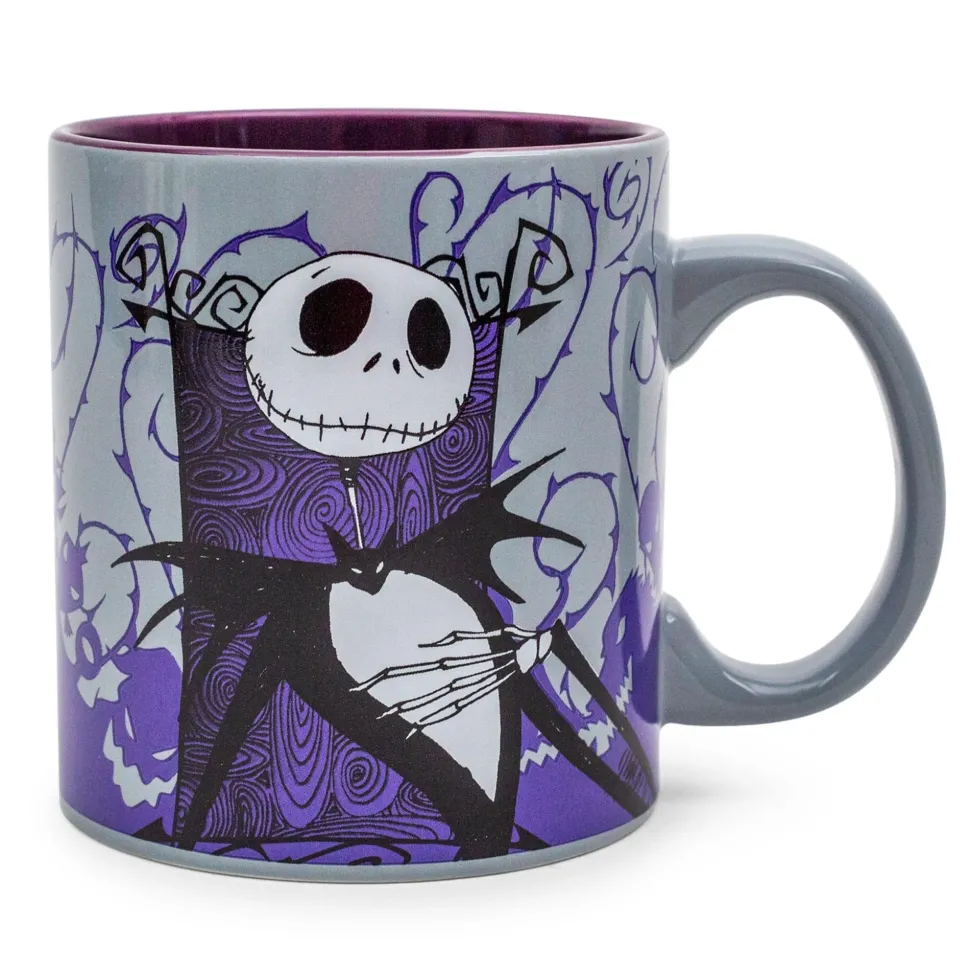 Disney The Nightmare Before Christmas Jack Skellington Purple Ceramic Mug