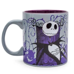 Disney The Nightmare Before Christmas Jack Skellington Purple Ceramic Mug