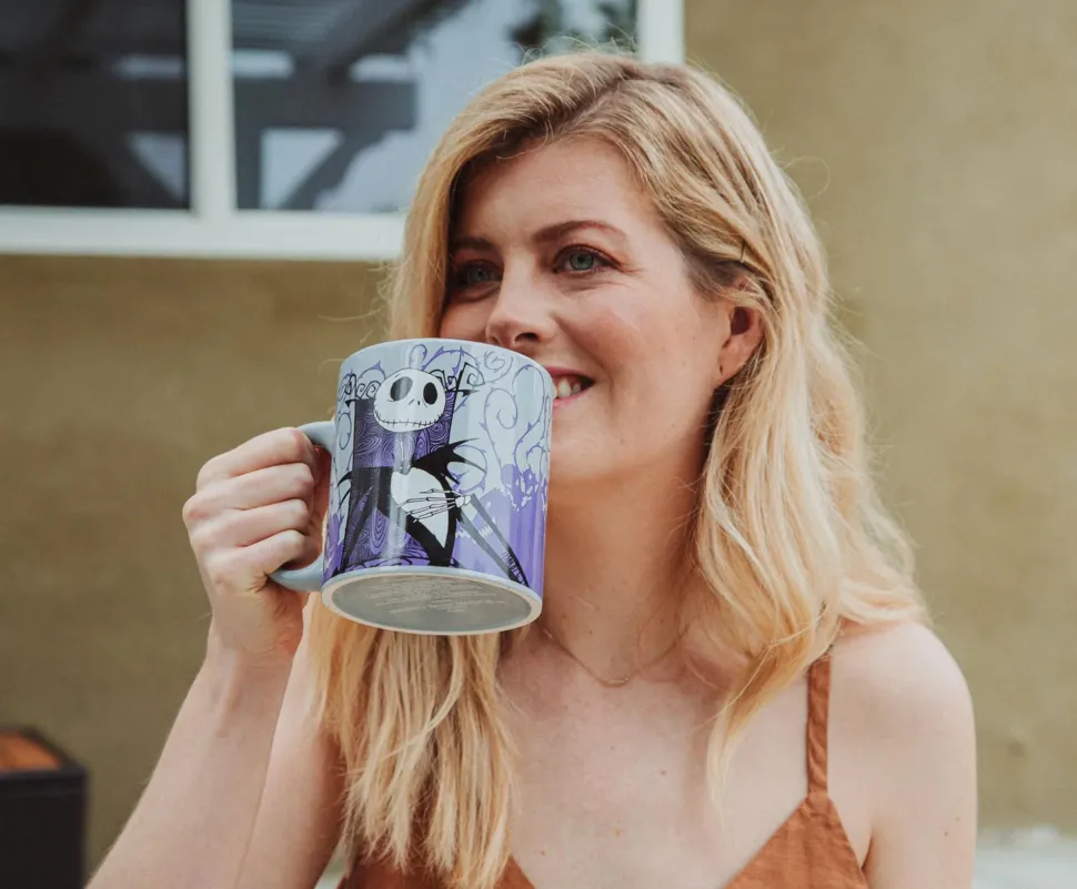Disney The Nightmare Before Christmas Jack Skellington Purple Ceramic Mug