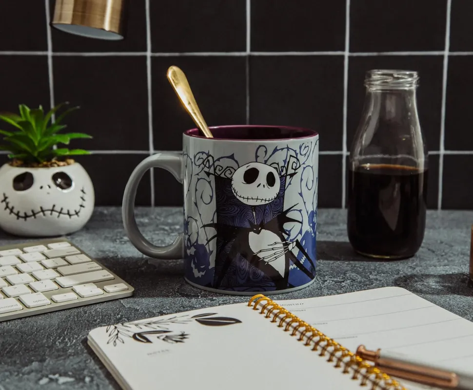 Disney The Nightmare Before Christmas Jack Skellington Purple Ceramic Mug