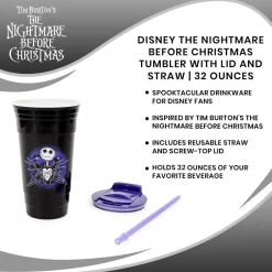 Disney The Nightmare Before Christmas Tumbler with Lid and Straw | 32 Ounces