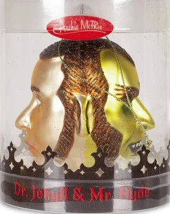Dr. Jekyll & Mr. Hyde Glass Two-Sided Holiday Ornament