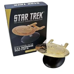 Eaglemoss Star Trek StarShip Replica | 18K Gold USS Enterprise NCC-1701-D