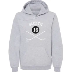 Eddie Olczyk Chicago 16 Sticks WHT