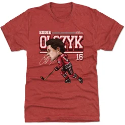 Eddie Olczyk Chicago Cartoon WHT