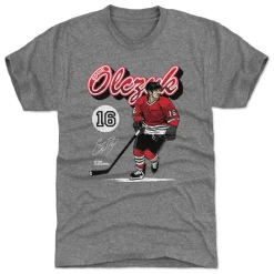 Eddie Olczyk Chicago Retro Script WHT