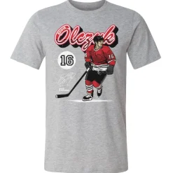 Eddie Olczyk Chicago Retro Script WHT