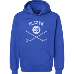 Eddie Olczyk Toronto 16 Sticks WHT