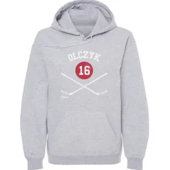 Eddie Olczyk Winnipeg 16 Sticks WHT