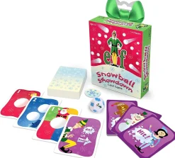 Elf Snowball Showdown Family Card Game | For 3-6 Players
