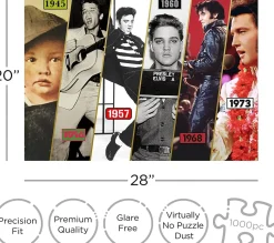 Elvis Presley Timeline 1000 Piece Jigsaw Puzzle